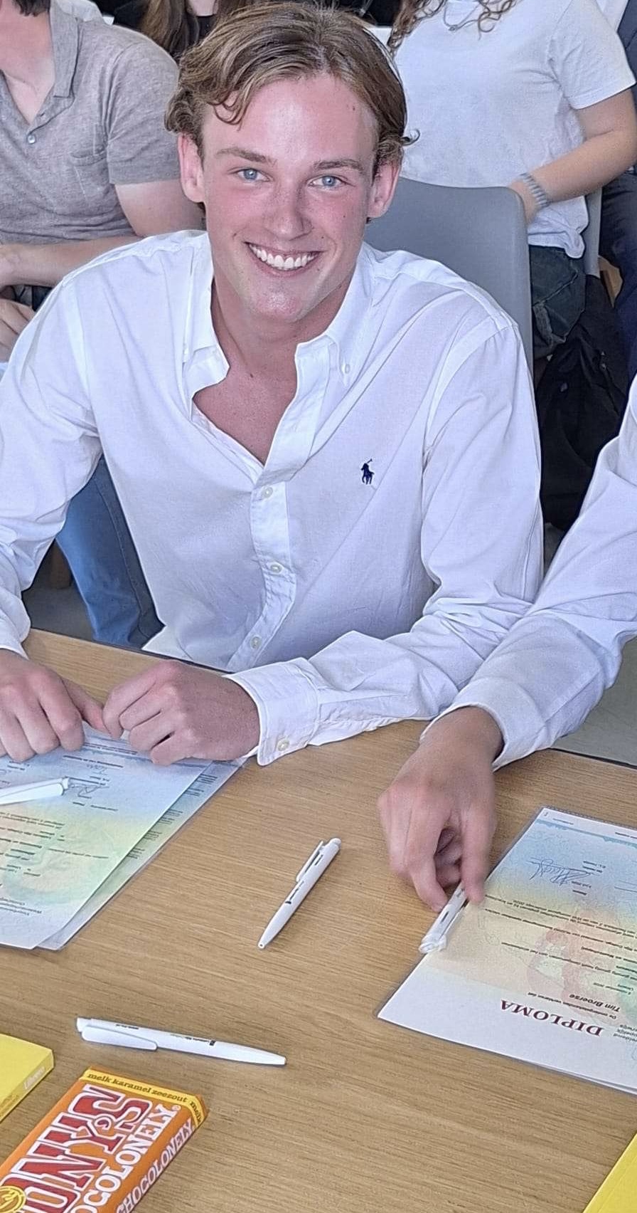 Professionele foto van het halen van een diploma